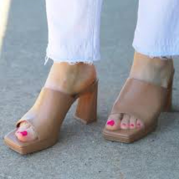 Jeffrey Campbell Caviar Platform Slide Sandal sz 7.5 - Picture 11 of 11